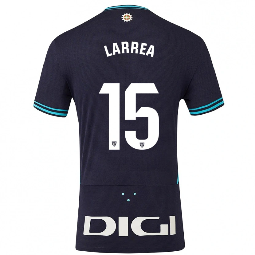 Danxen Damen Beñat Larrea #15 Marine Himmelblau Auswärtstrikot Trikot 2025/26 T-Shirt