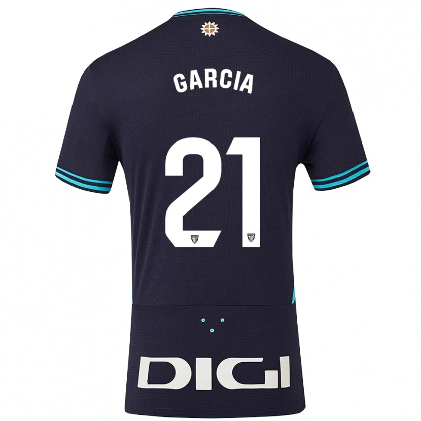 Danxen Damen Beñat García #21 Marine Himmelblau Auswärtstrikot Trikot 2025/26 T-Shirt