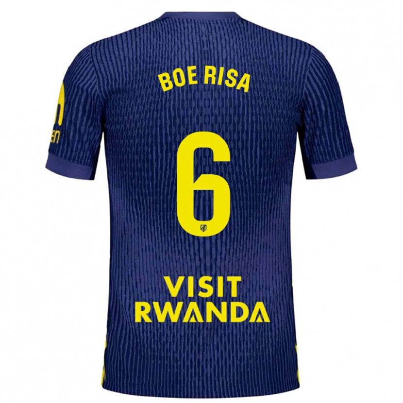 Danxen Damen Vilde Bøe Risa #6 Marine Gelb Auswärtstrikot Trikot 2025/26 T-Shirt