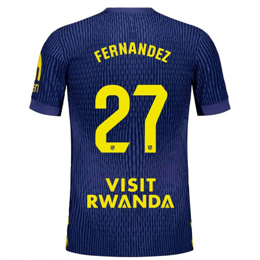 Danxen Damen Alexia Fernández #27 Marine Gelb Auswärtstrikot Trikot 2025/26 T-Shirt