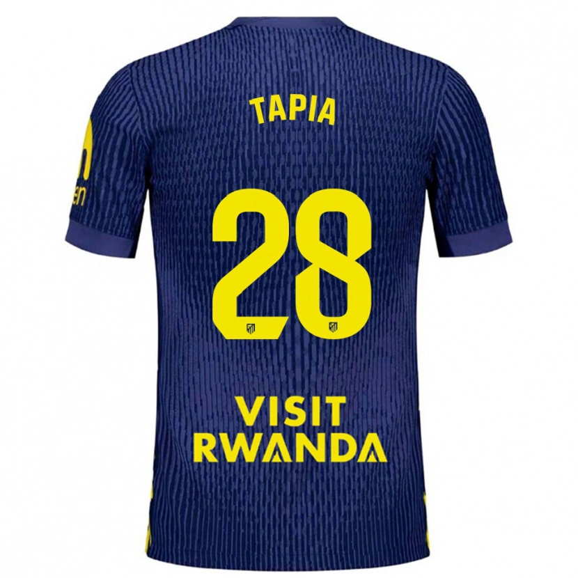 Danxen Damen Unai Tapia #28 Marine Gelb Auswärtstrikot Trikot 2025/26 T-Shirt