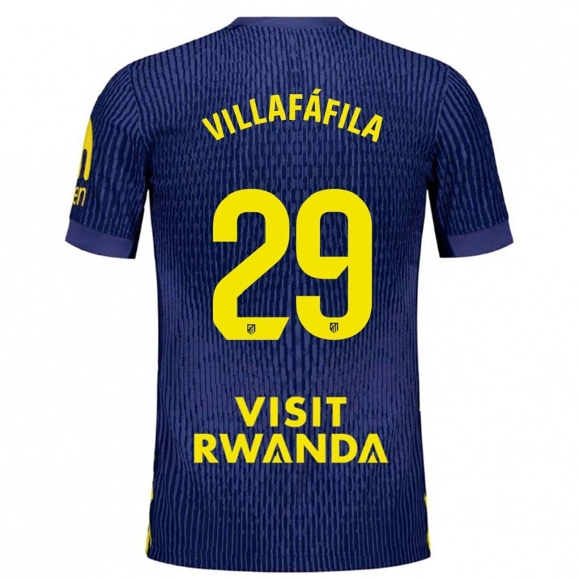 Danxen Damen Mariano Villafáfila #29 Marine Gelb Auswärtstrikot Trikot 2025/26 T-Shirt