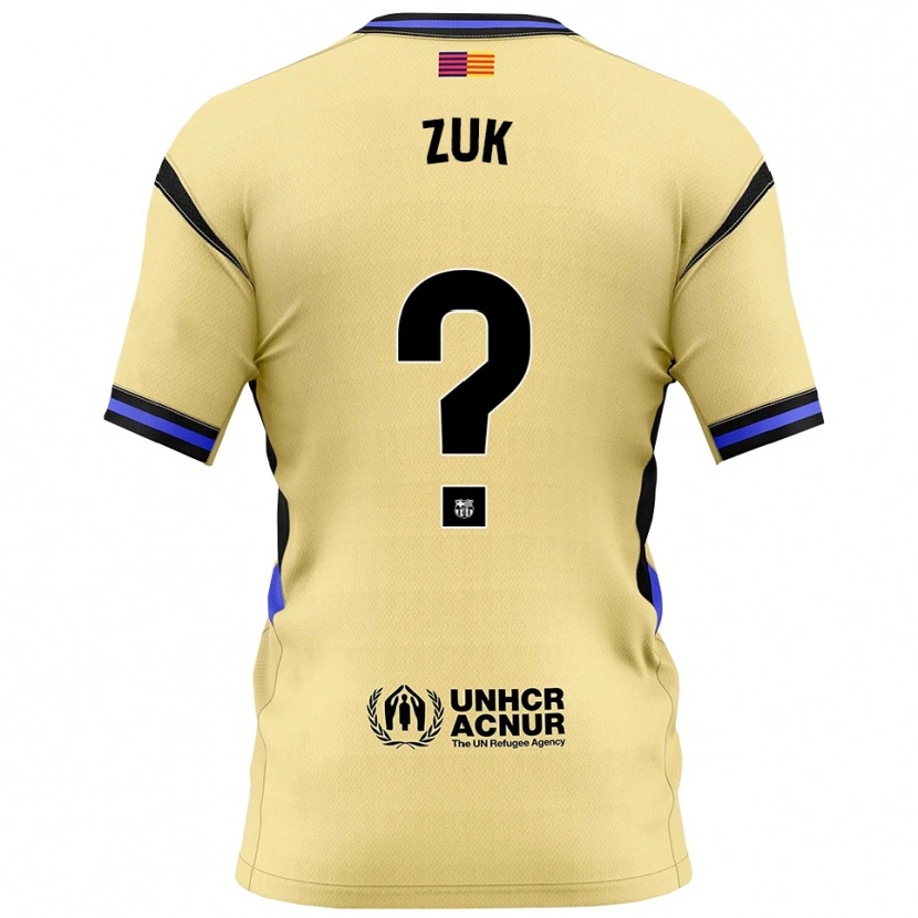 Danxen Damen Michal Zuk #0 Gelb Schwarz Auswärtstrikot Trikot 2025/26 T-Shirt