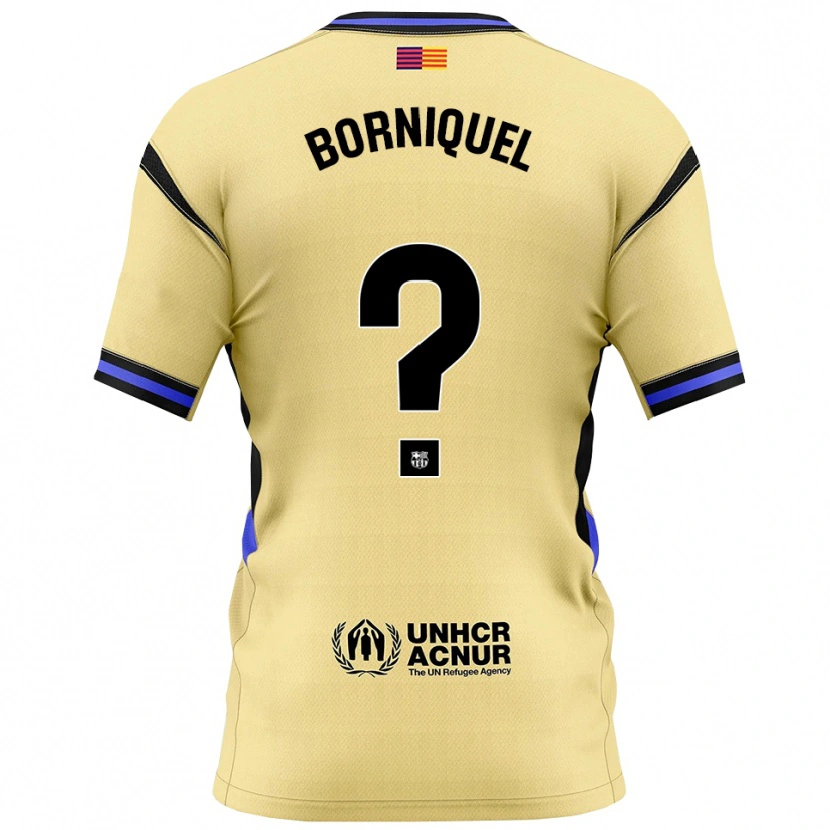 Danxen Damen Samu Borniquel #0 Gelb Schwarz Auswärtstrikot Trikot 2025/26 T-Shirt