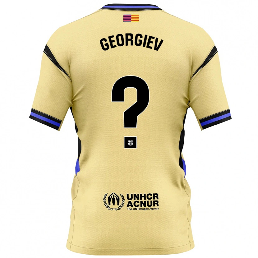Danxen Damen Martin Georgiev #0 Gelb Schwarz Auswärtstrikot Trikot 2025/26 T-Shirt