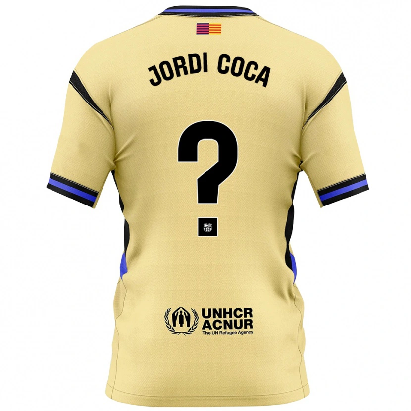Danxen Damen Jordi Coca #0 Gelb Schwarz Auswärtstrikot Trikot 2025/26 T-Shirt