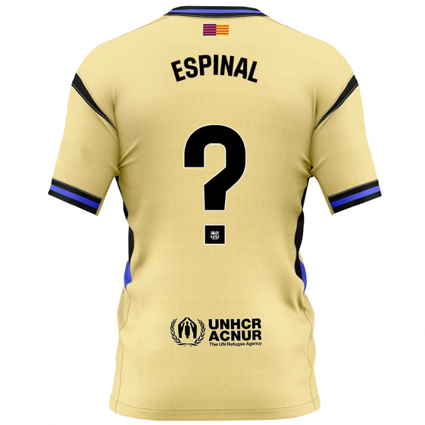 Danxen Damen Jorge Espinal #0 Gelb Schwarz Auswärtstrikot Trikot 2025/26 T-Shirt