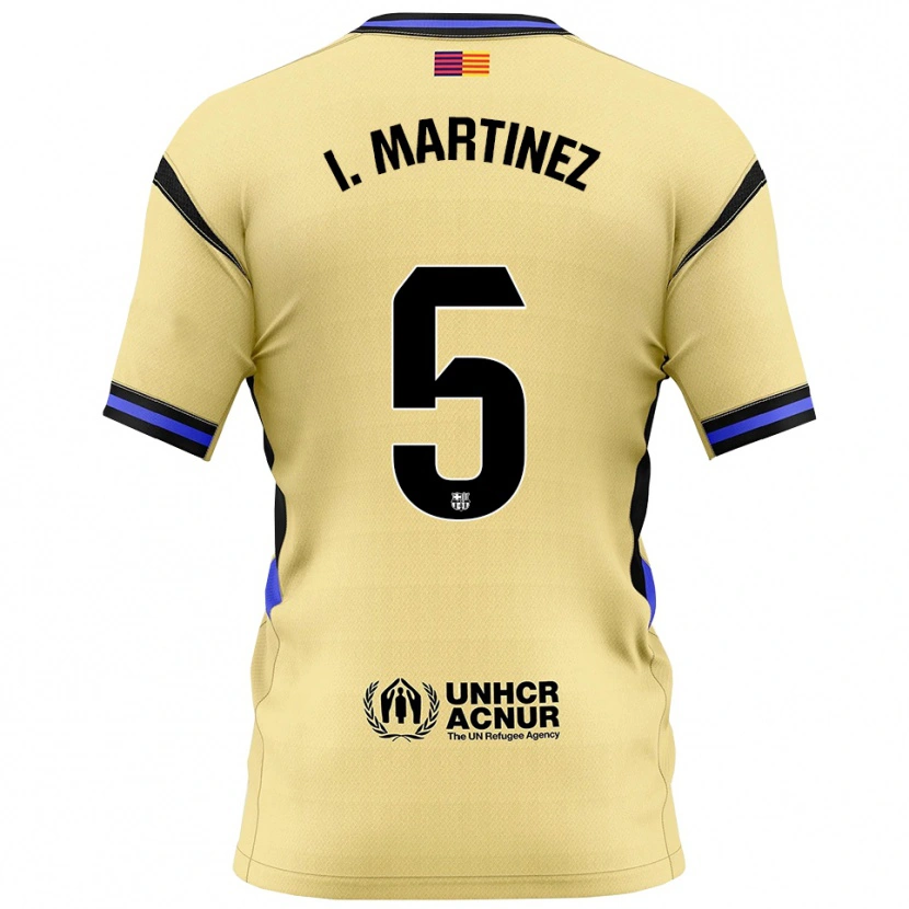 Danxen Damen Iñigo Martínez #5 Gelb Schwarz Auswärtstrikot Trikot 2025/26 T-Shirt