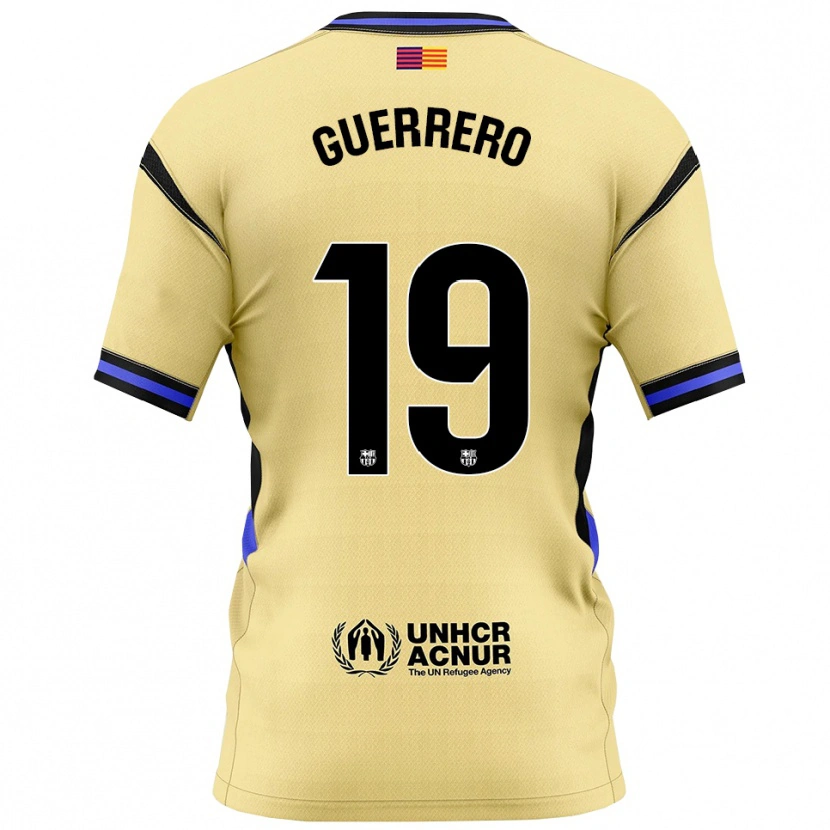 Danxen Damen Adrián Guerrero #19 Gelb Schwarz Auswärtstrikot Trikot 2025/26 T-Shirt