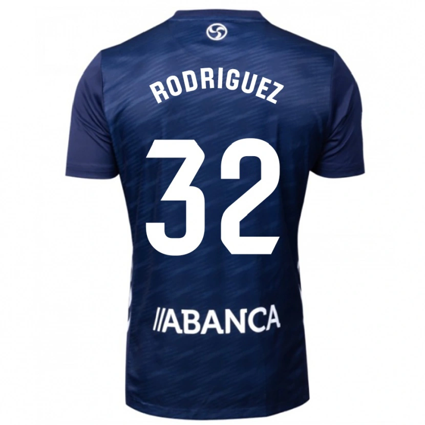Danxen Damen Javi Rodríguez #32 Marine Weiß Auswärtstrikot Trikot 2025/26 T-Shirt