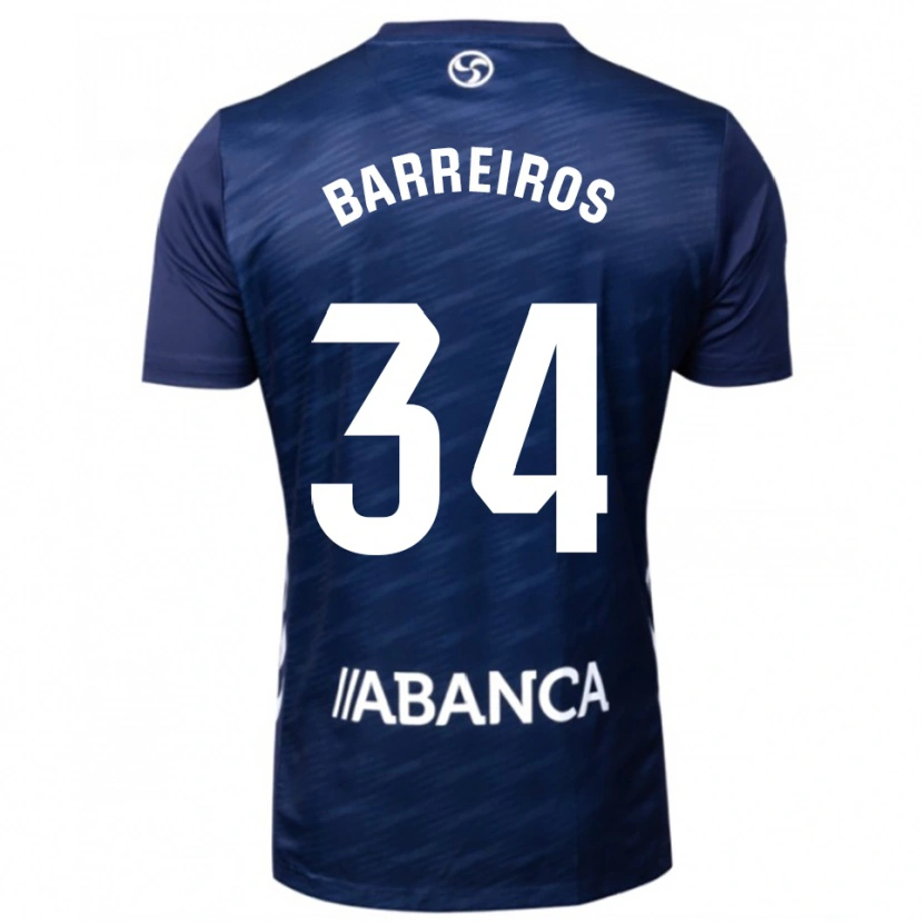 Danxen Damen Iago Barreiros #34 Marine Weiß Auswärtstrikot Trikot 2025/26 T-Shirt
