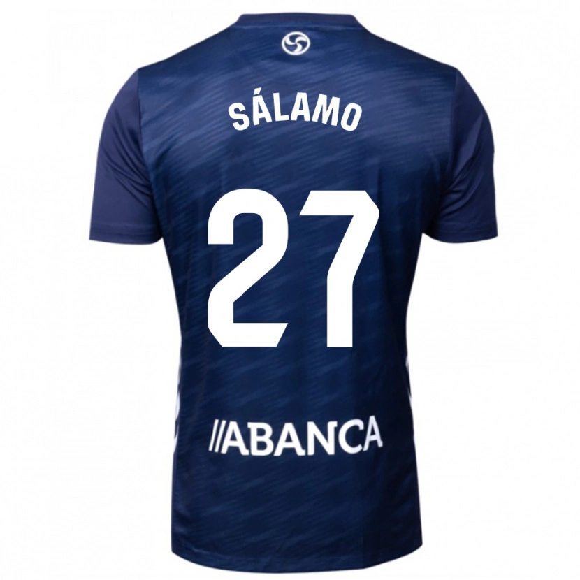 Danxen Damen Jorge Sálamo #27 Marine Weiß Auswärtstrikot Trikot 2025/26 T-Shirt