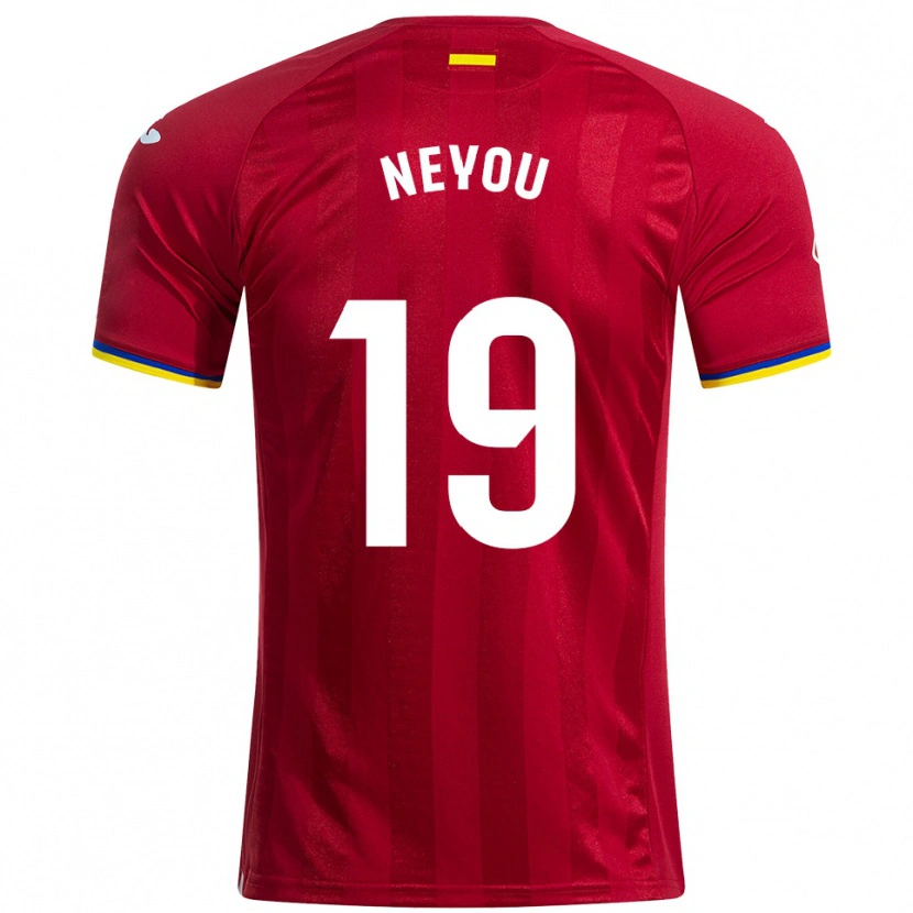 Danxen Damen Yvan Neyou #19 Rot Gelb Blau Auswärtstrikot Trikot 2025/26 T-Shirt
