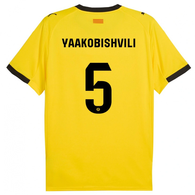 Danxen Damen Antal Yaakobishvili #5 Gelb Schwarz Auswärtstrikot Trikot 2025/26 T-Shirt