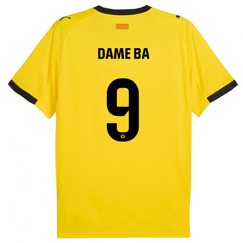 Danxen Damen Papa Dame Ba #9 Gelb Schwarz Auswärtstrikot Trikot 2025/26 T-Shirt