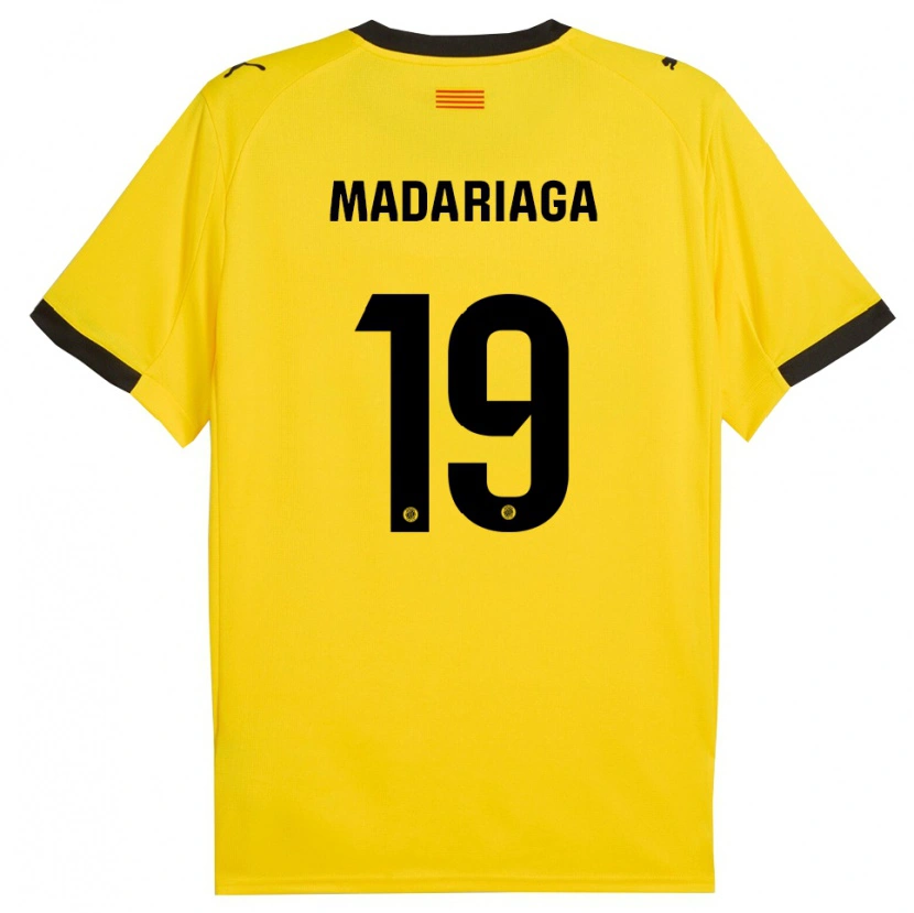 Danxen Damen Génesis Madariaga #19 Gelb Schwarz Auswärtstrikot Trikot 2025/26 T-Shirt