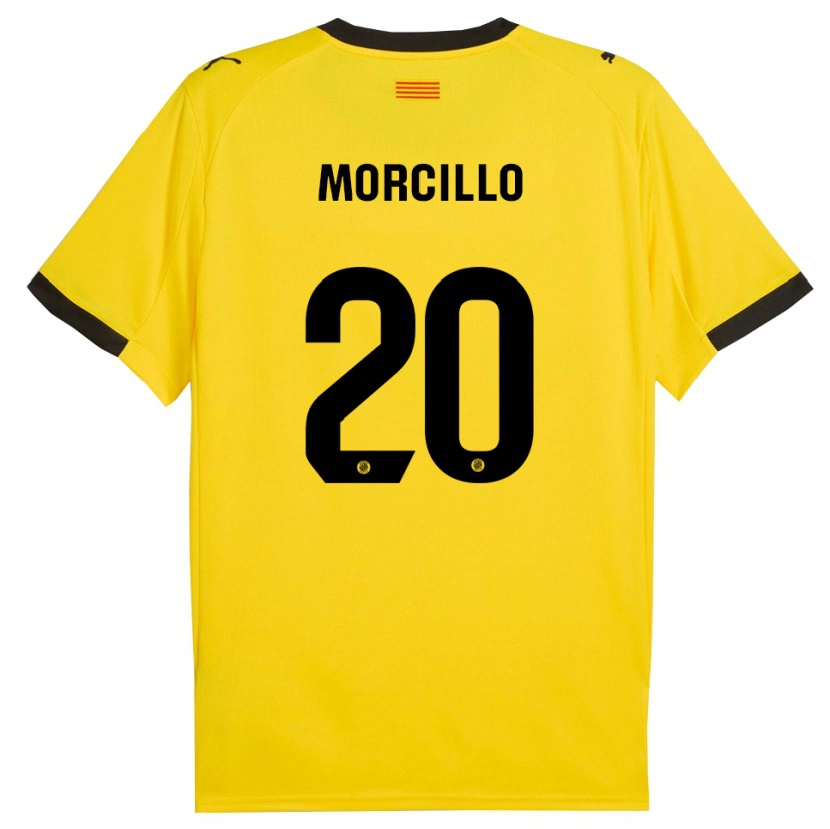 Danxen Damen Luis Morcillo #20 Gelb Schwarz Auswärtstrikot Trikot 2025/26 T-Shirt