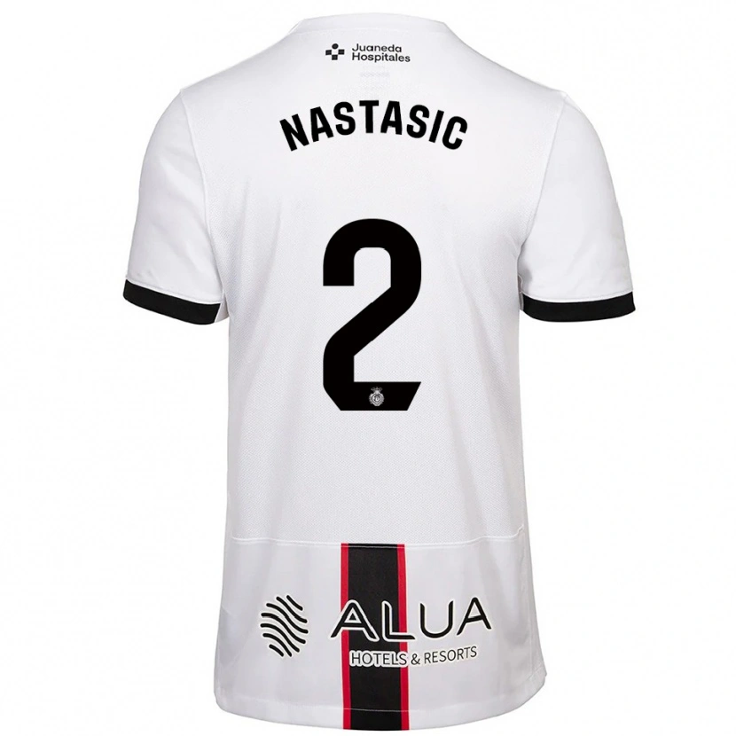 Danxen Damen Matija Nastasic #2 Weiß Schwarz Auswärtstrikot Trikot 2025/26 T-Shirt