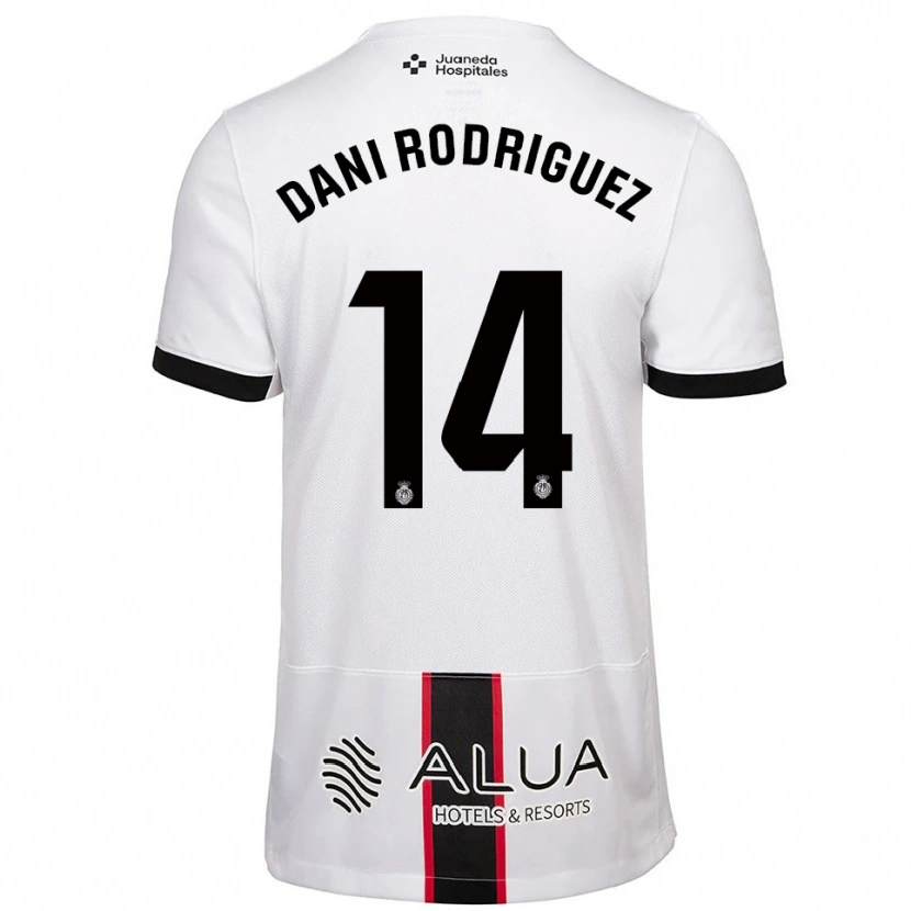 Danxen Damen Dani Rodríguez #14 Weiß Schwarz Auswärtstrikot Trikot 2025/26 T-Shirt