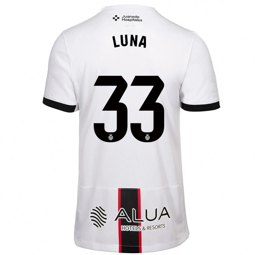 Danxen Damen Daniel Luna #33 Weiß Schwarz Auswärtstrikot Trikot 2025/26 T-Shirt