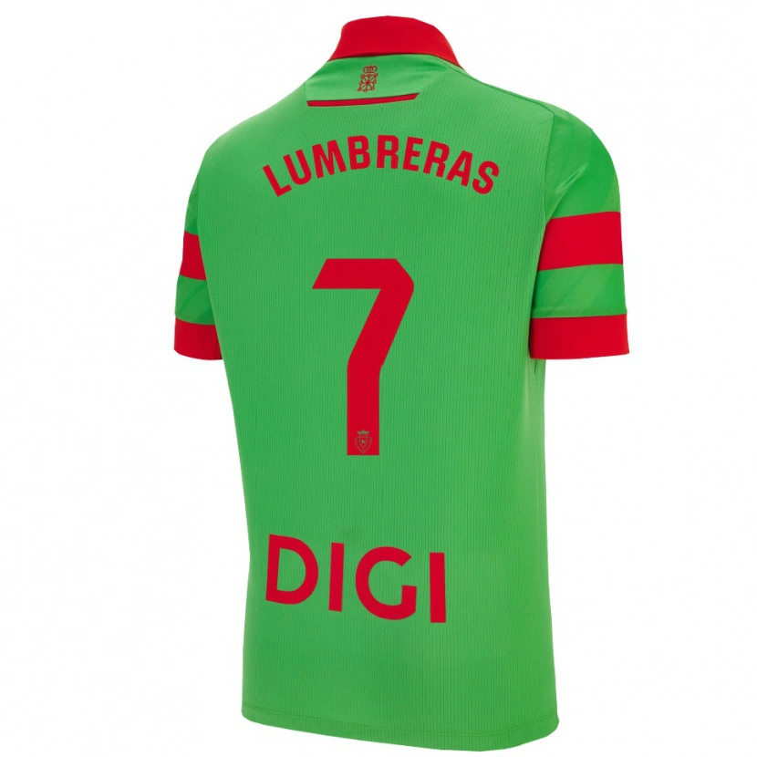 Danxen Damen Carlos Lumbreras #7 Grün Rot Auswärtstrikot Trikot 2025/26 T-Shirt