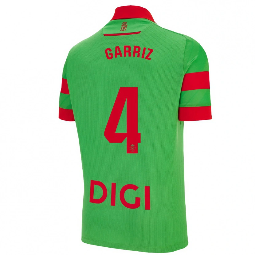 Danxen Damen Ibaider Garriz #4 Grün Rot Auswärtstrikot Trikot 2025/26 T-Shirt
