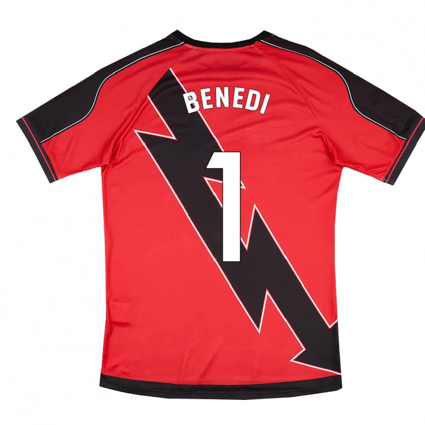 Danxen Damen Miguel Benedi #1 Rot Schwarz Auswärtstrikot Trikot 2025/26 T-Shirt
