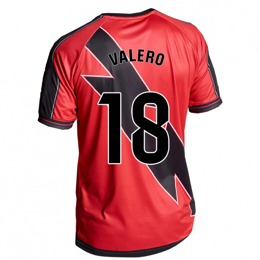 Danxen Damen César Valero #18 Rot Schwarz Auswärtstrikot Trikot 2025/26 T-Shirt
