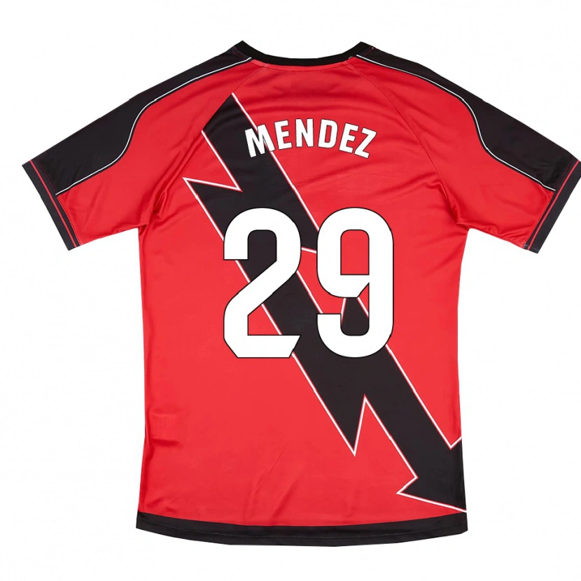 Danxen Damen Diego Méndez #29 Rot Schwarz Auswärtstrikot Trikot 2025/26 T-Shirt