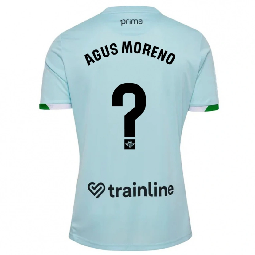 Danxen Damen Agus Moreno #0 Himmelblau Grün Auswärtstrikot Trikot 2025/26 T-Shirt