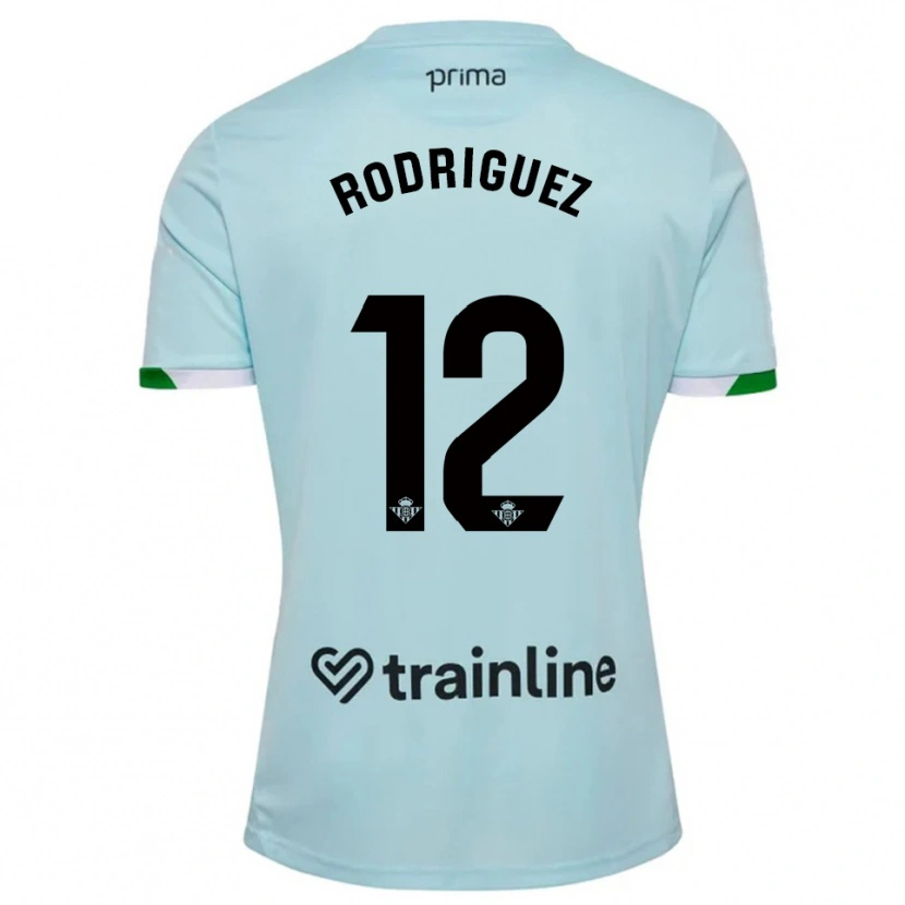 Danxen Damen Ricardo Rodríguez #12 Himmelblau Grün Auswärtstrikot Trikot 2025/26 T-Shirt