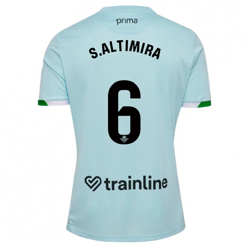 Danxen Damen Sergi Altimira #6 Himmelblau Grün Auswärtstrikot Trikot 2025/26 T-Shirt