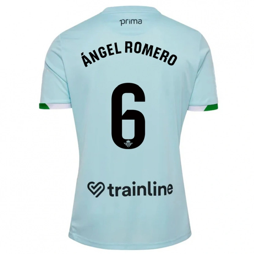 Danxen Damen Miguel Ángel Romero #6 Himmelblau Grün Auswärtstrikot Trikot 2025/26 T-Shirt
