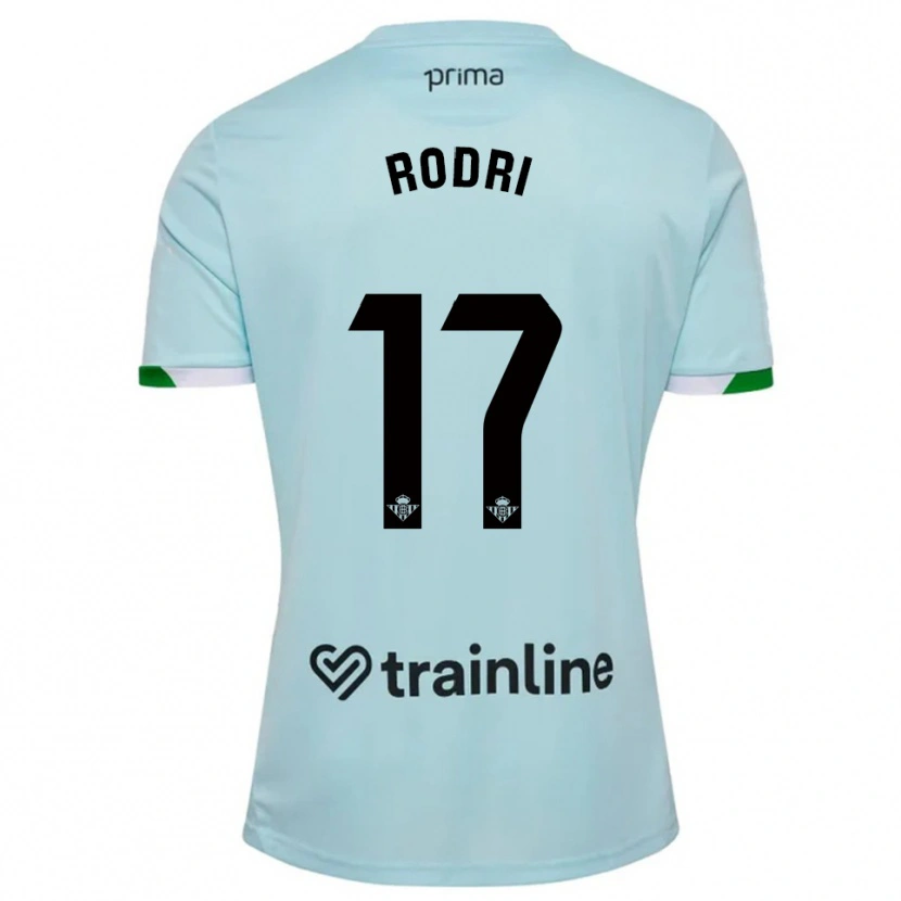 Danxen Damen Rodri Sanchez #17 Himmelblau Grün Auswärtstrikot Trikot 2025/26 T-Shirt