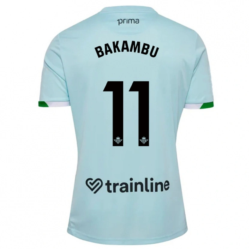 Danxen Damen Cédric Bakambu #11 Himmelblau Grün Auswärtstrikot Trikot 2025/26 T-Shirt