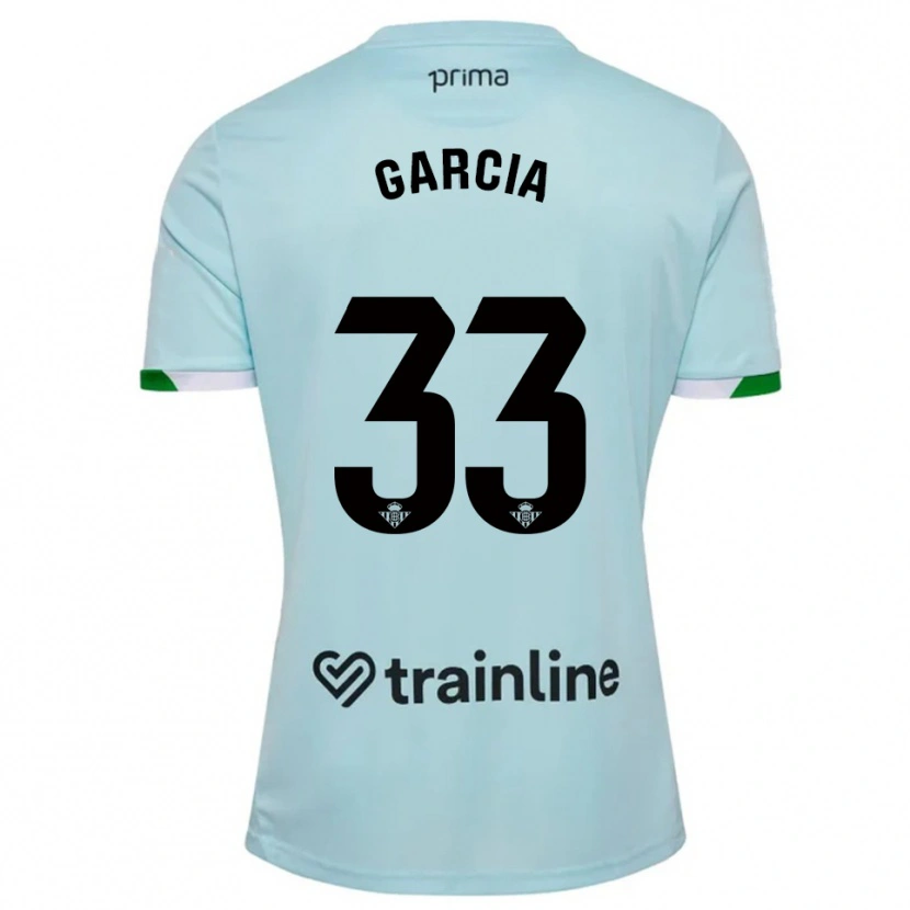 Danxen Damen Pablo García #33 Himmelblau Grün Auswärtstrikot Trikot 2025/26 T-Shirt