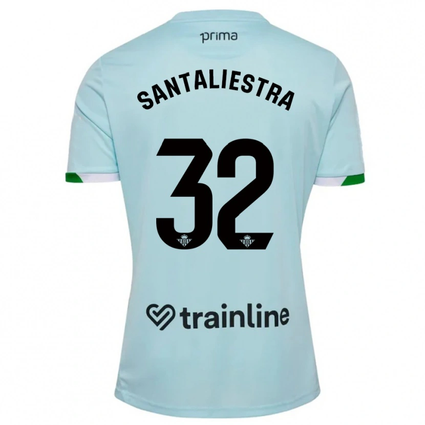Danxen Damen Carla Santaliestra #32 Himmelblau Grün Auswärtstrikot Trikot 2025/26 T-Shirt
