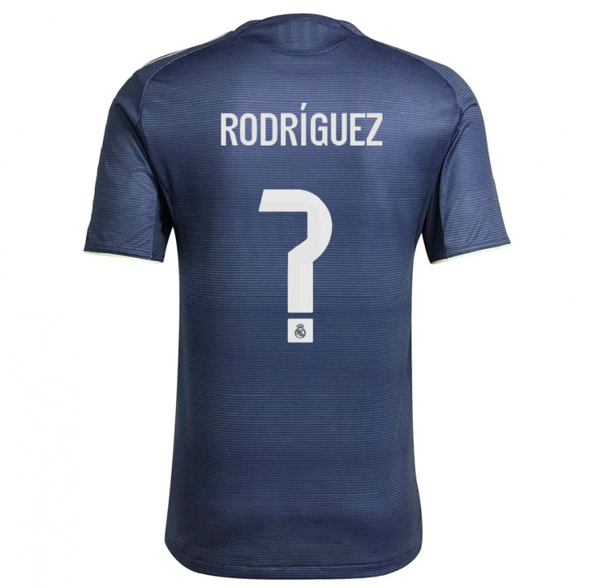 Danxen Damen Álvaro Rodríguez #0 Marine Silber Auswärtstrikot Trikot 2025/26 T-Shirt