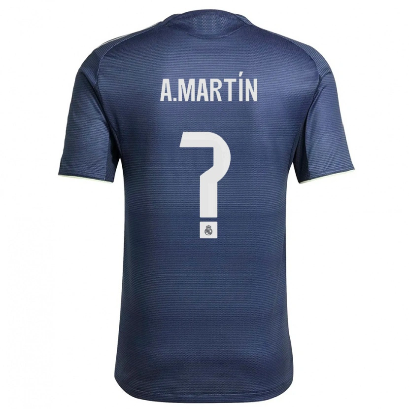 Danxen Damen Álex Martín #0 Marine Silber Auswärtstrikot Trikot 2025/26 T-Shirt