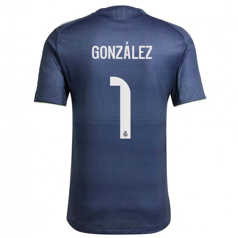 Danxen Damen Álvaro González #1 Marine Silber Auswärtstrikot Trikot 2025/26 T-Shirt