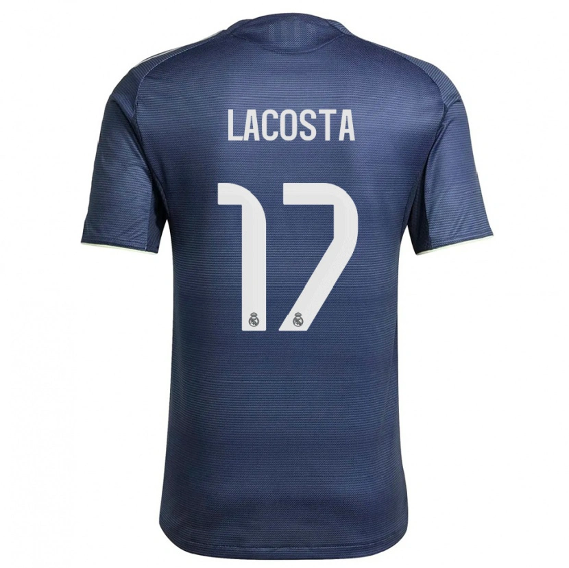 Danxen Damen Diego Lacosta #17 Marine Silber Auswärtstrikot Trikot 2025/26 T-Shirt