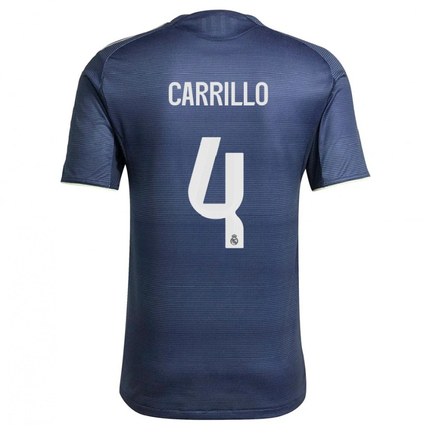 Danxen Damen Alvaro Carrillo #4 Marine Silber Auswärtstrikot Trikot 2025/26 T-Shirt