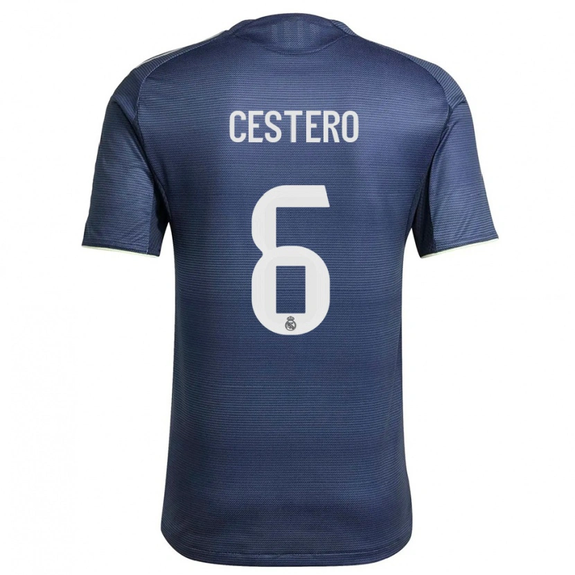 Danxen Damen Jorge Cestero #6 Marine Silber Auswärtstrikot Trikot 2025/26 T-Shirt