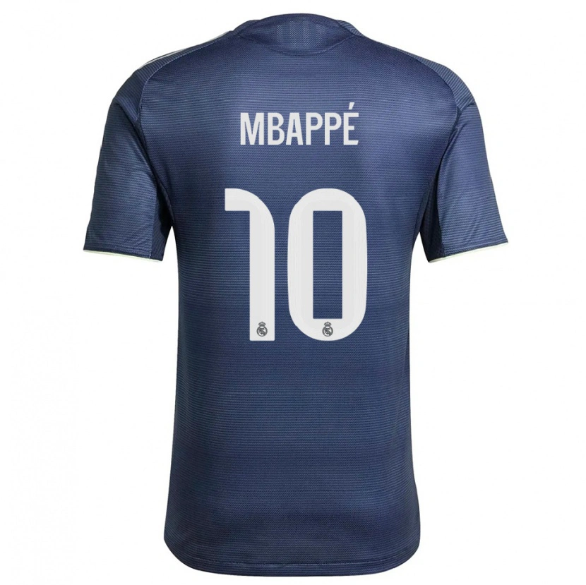 Danxen Damen Kylian Mbappé #10 Marine Silber Auswärtstrikot Trikot 2025/26 T-Shirt