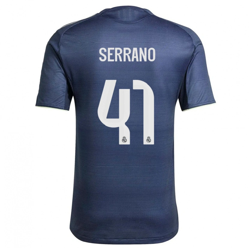 Danxen Damen Manu Serrano #41 Marine Silber Auswärtstrikot Trikot 2025/26 T-Shirt