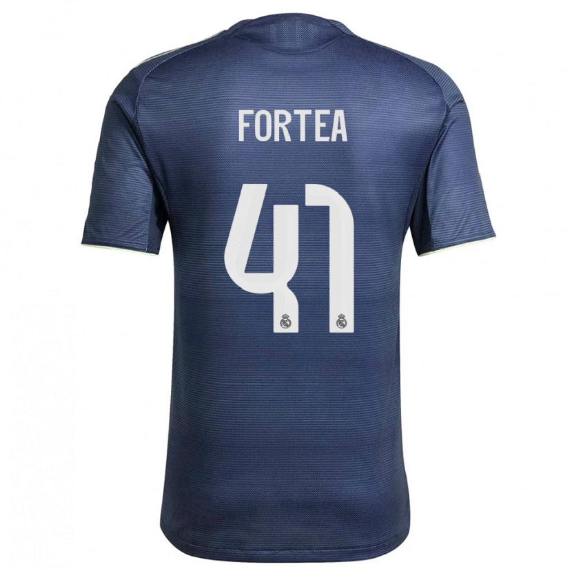 Danxen Damen Jesús Fortea #41 Marine Silber Auswärtstrikot Trikot 2025/26 T-Shirt
