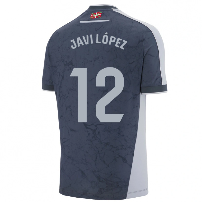 Danxen Damen Javi López #12 Dunkelblau Weiß Auswärtstrikot Trikot 2025/26 T-Shirt