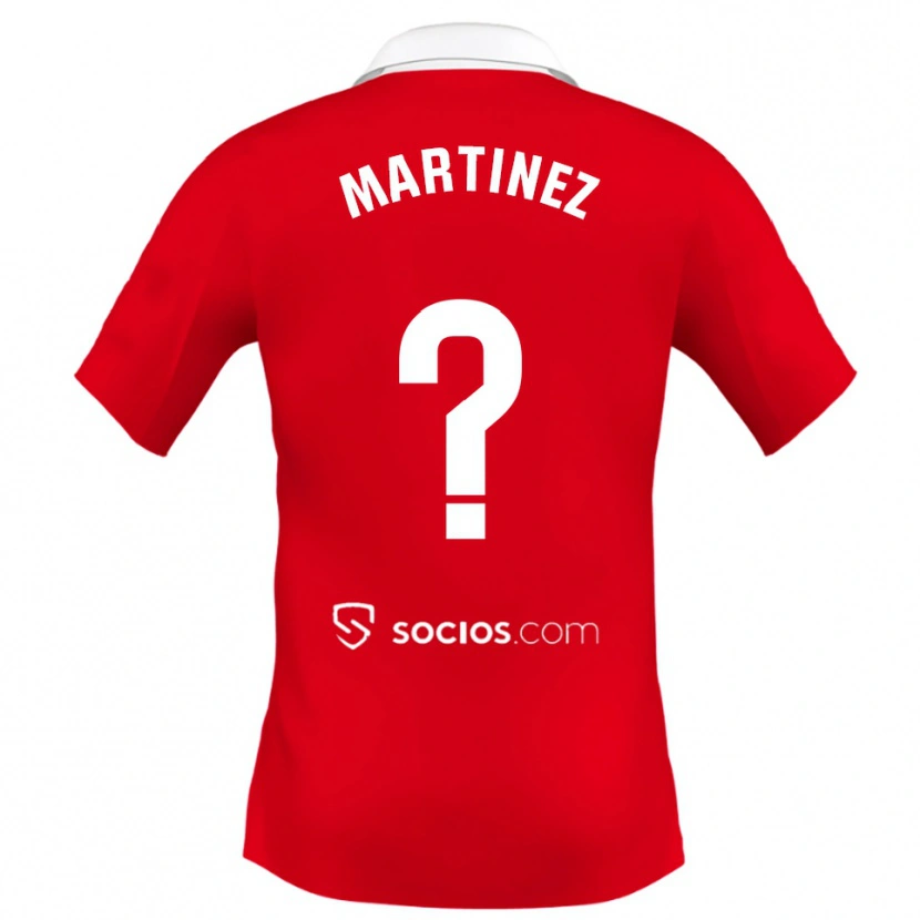 Danxen Damen Mario Martínez #0 Rot Weiß Grau Auswärtstrikot Trikot 2025/26 T-Shirt
