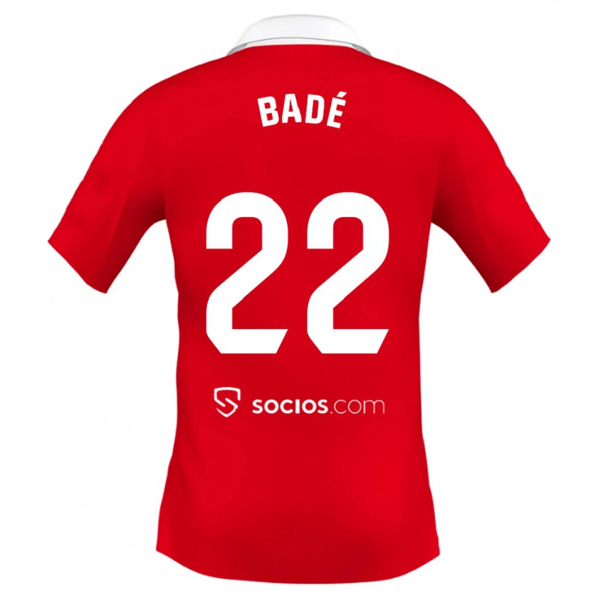 Danxen Damen Loïc Badé #22 Rot Weiß Grau Auswärtstrikot Trikot 2025/26 T-Shirt
