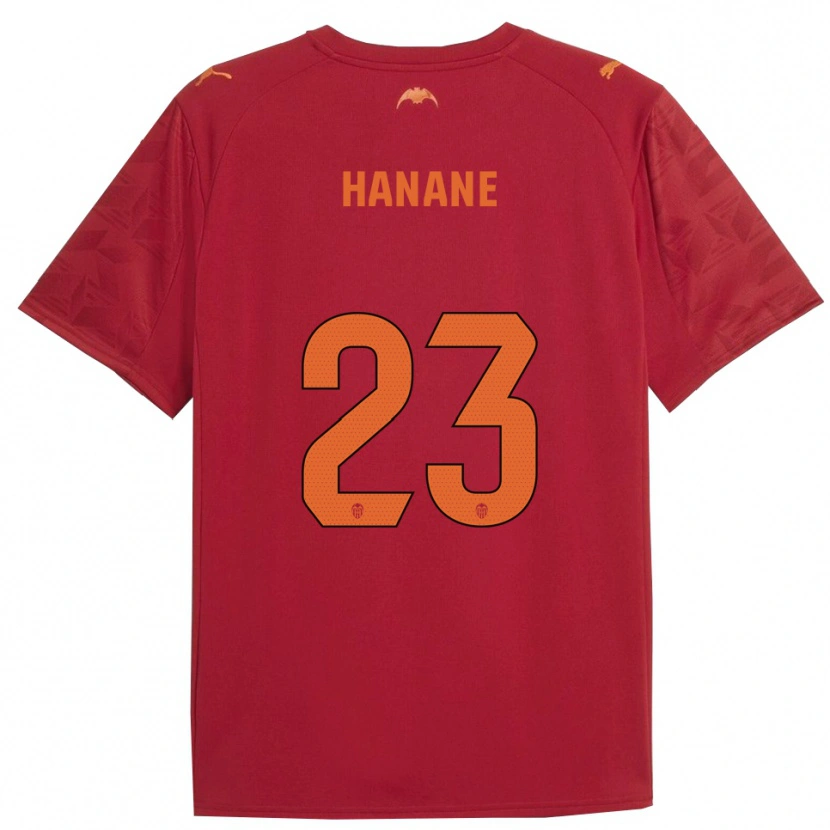 Danxen Damen Hanane Ait El Haj #23 Rot Orange Auswärtstrikot Trikot 2025/26 T-Shirt